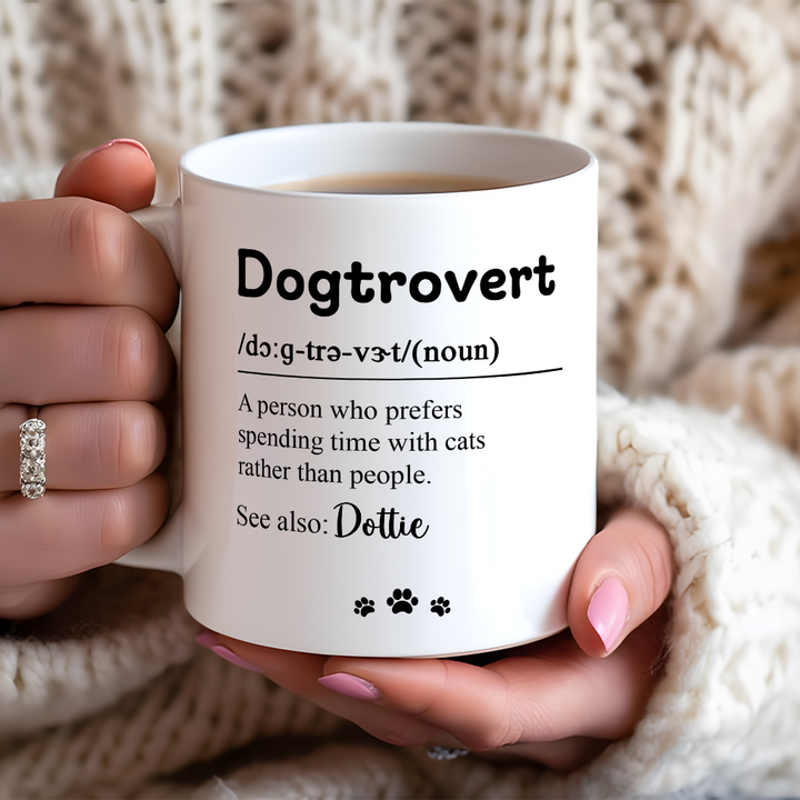 Dogtrovert - Personalized Custom Coffee Mug