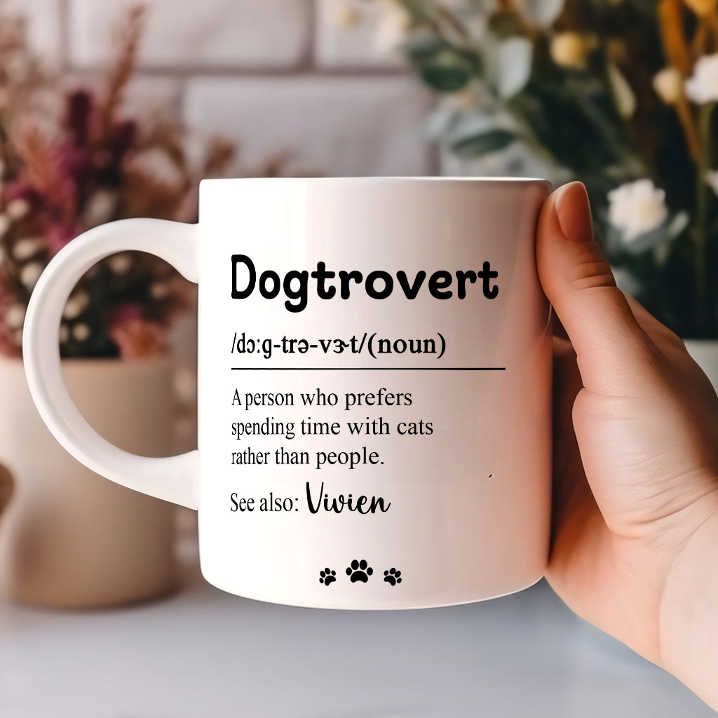 Dogtrovert - Personalized Custom Coffee Mug