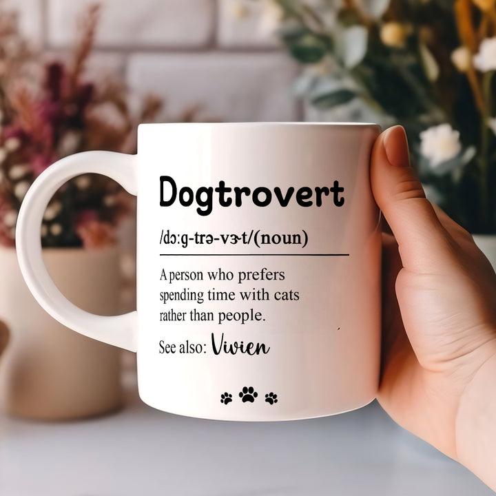 Dogtrovert - Personalized Custom Coffee Mug