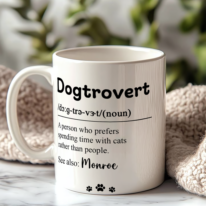 Dogtrovert - Personalized Custom Coffee Mug