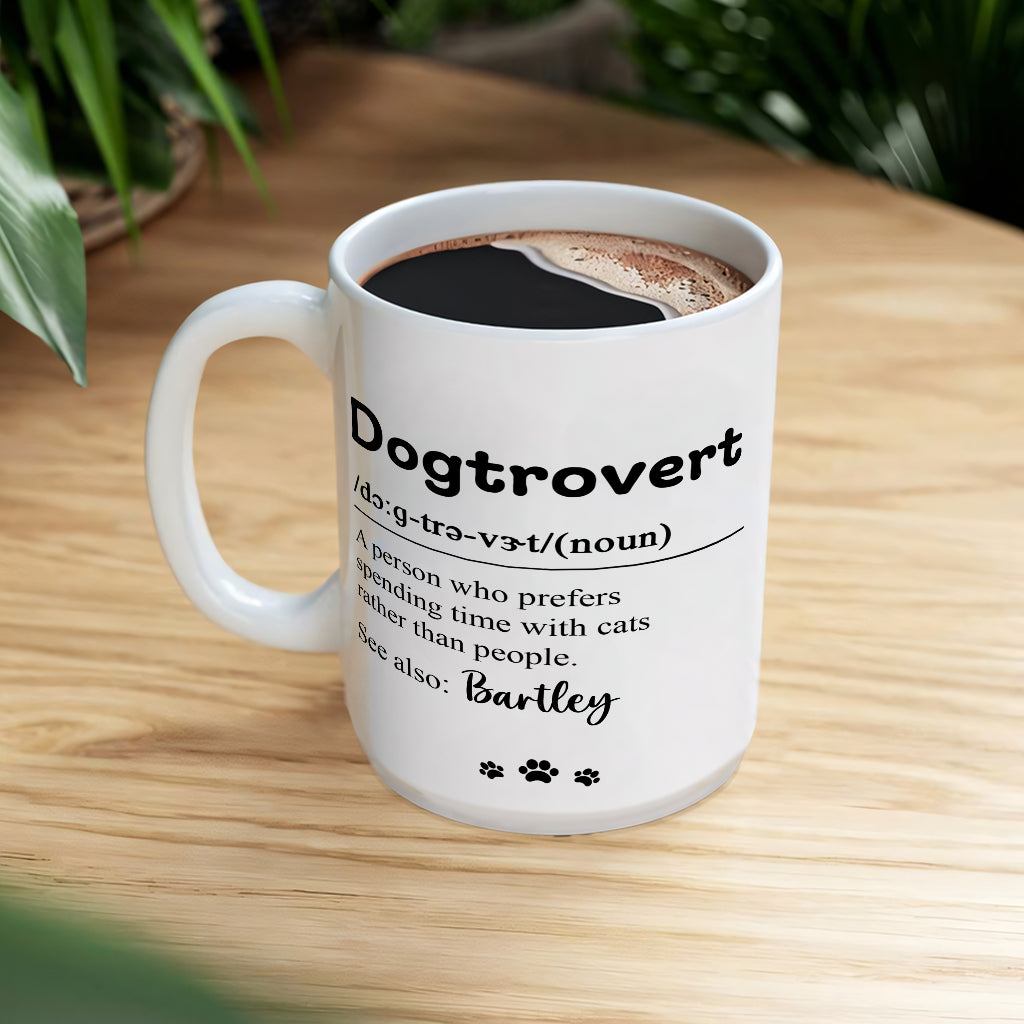 Dogtrovert - Personalized Custom Coffee Mug