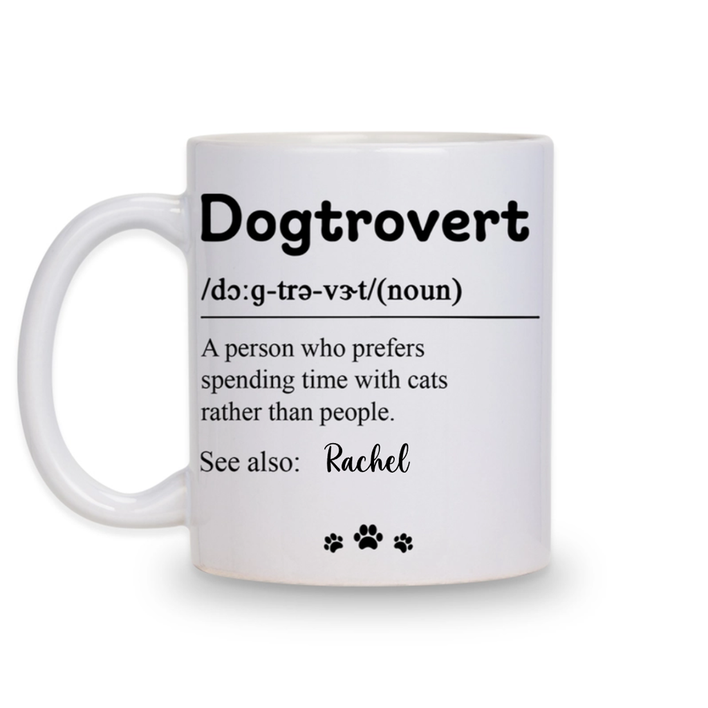 Dogtrovert - Personalized Custom Coffee Mug