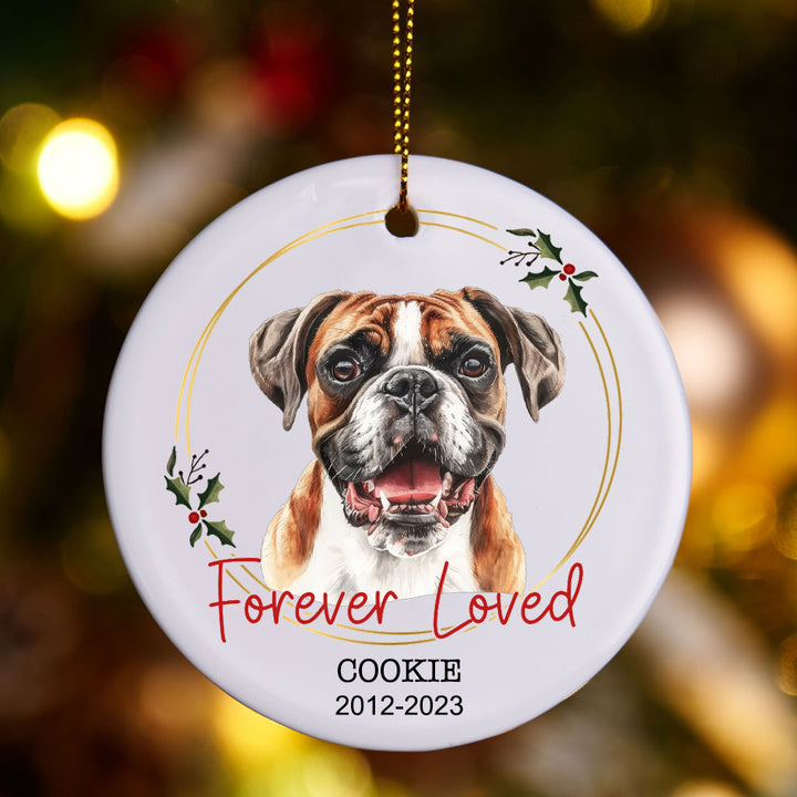 Forever Loved Pet Memorial - Personalized Christmas Ornament