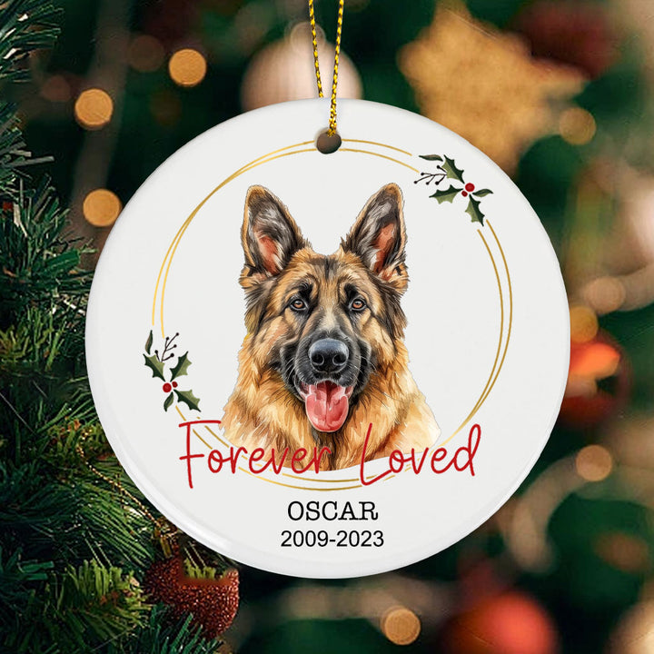 Forever Loved Pet Memorial - Personalized Christmas Ornament