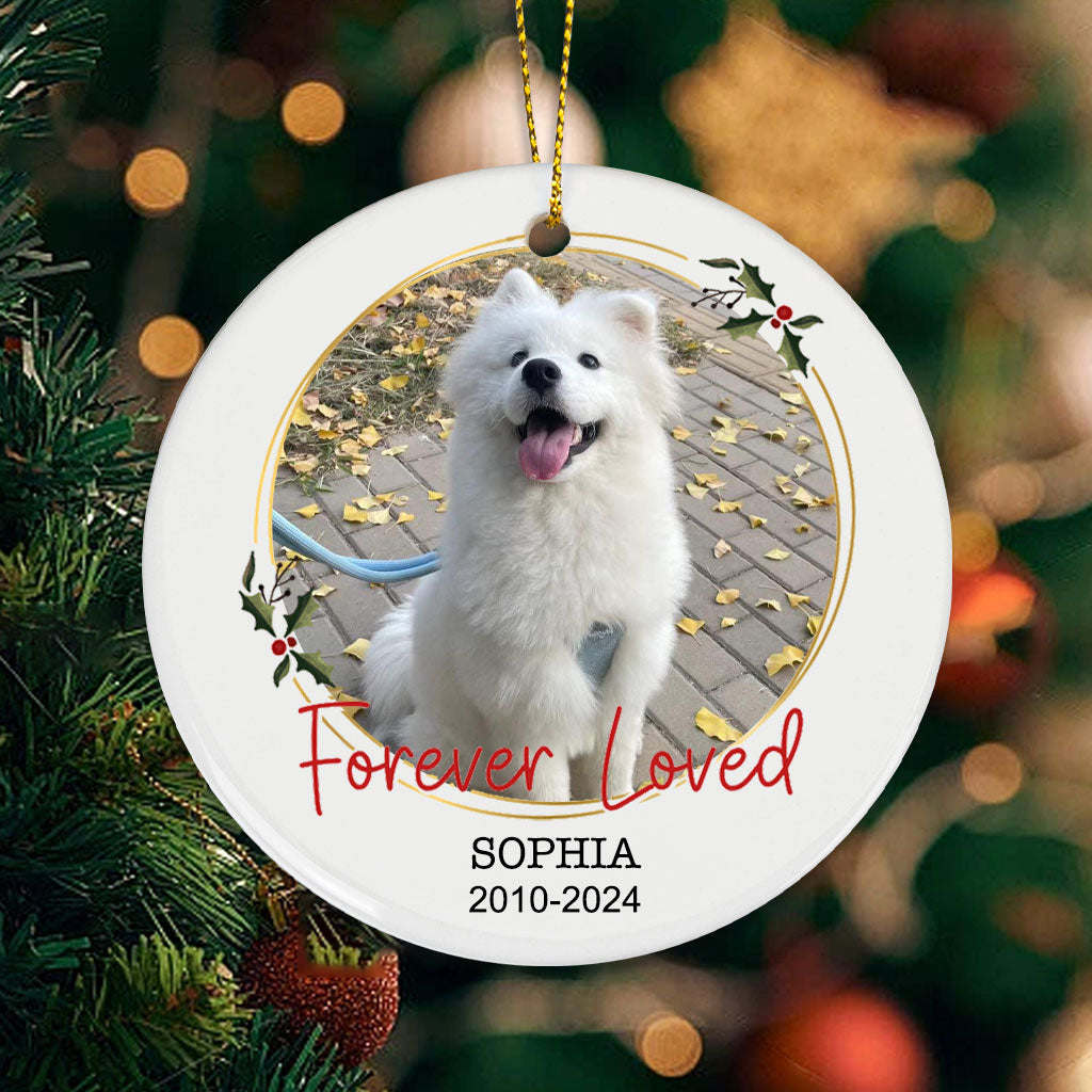 Forever Loved Pet Memorial - Personalized Christmas Ornament