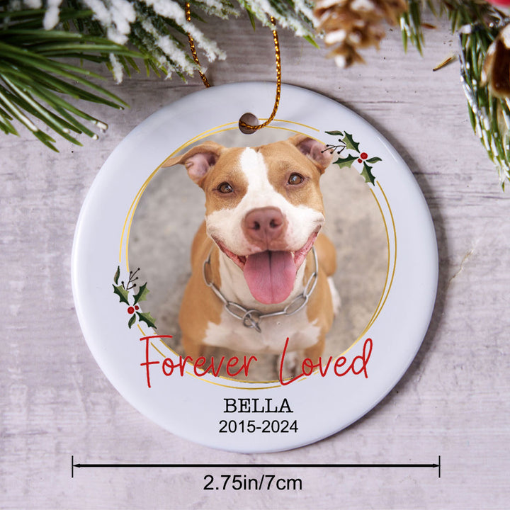 Forever Loved Pet Memorial - Personalized Christmas Ornament