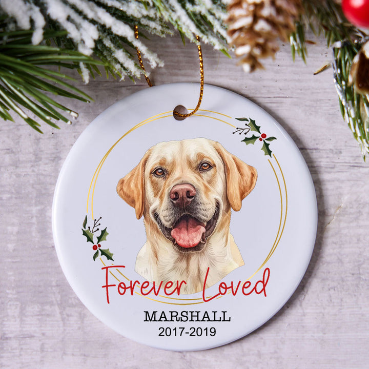 Forever Loved Pet Memorial - Personalized Christmas Ornament