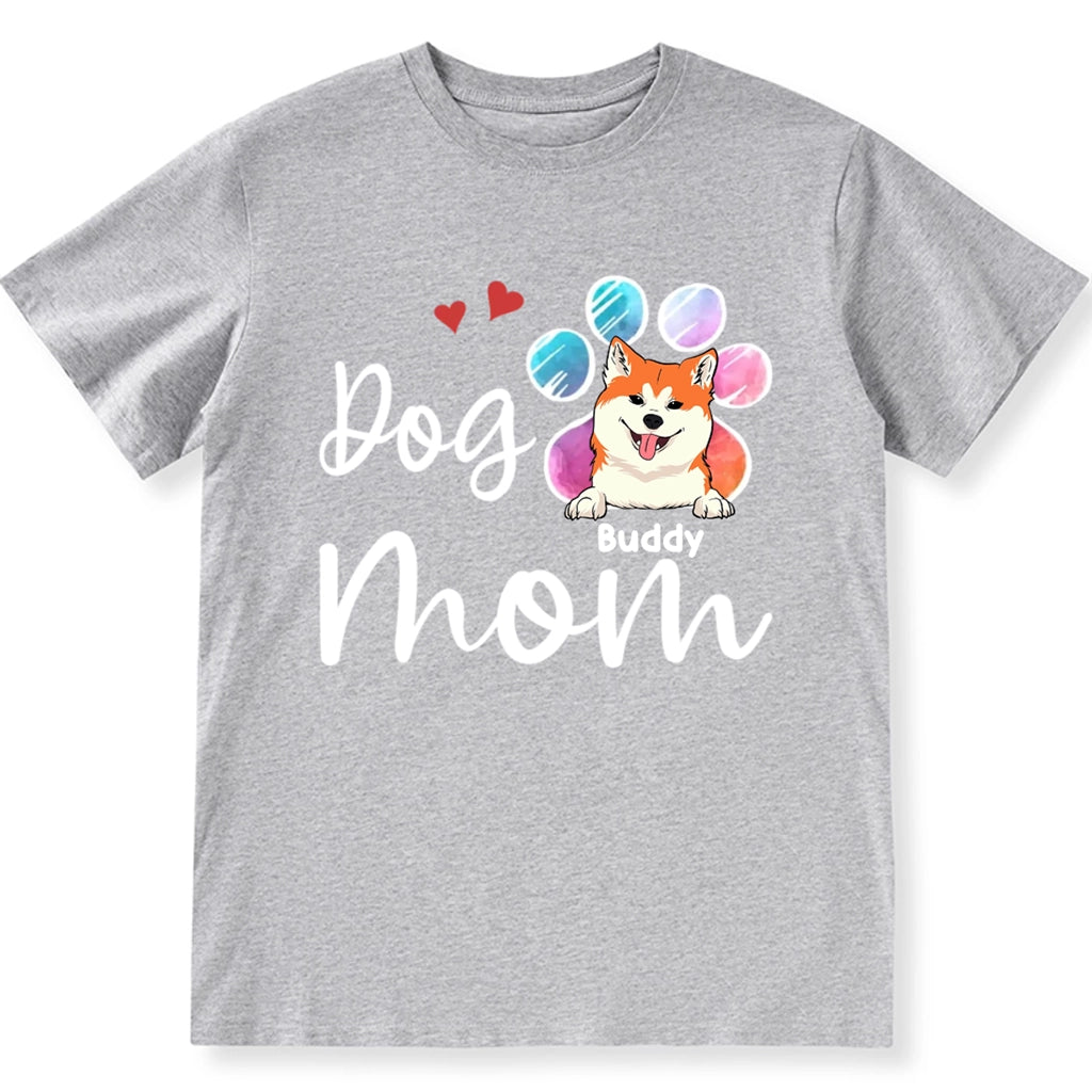 Fur Mama, Dog Mom - Personalized Custom Unisex T-Shirt