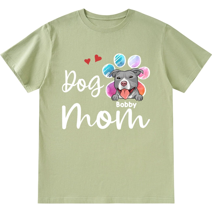 Fur Mama, Dog Mom - Personalized Custom Unisex T-Shirt