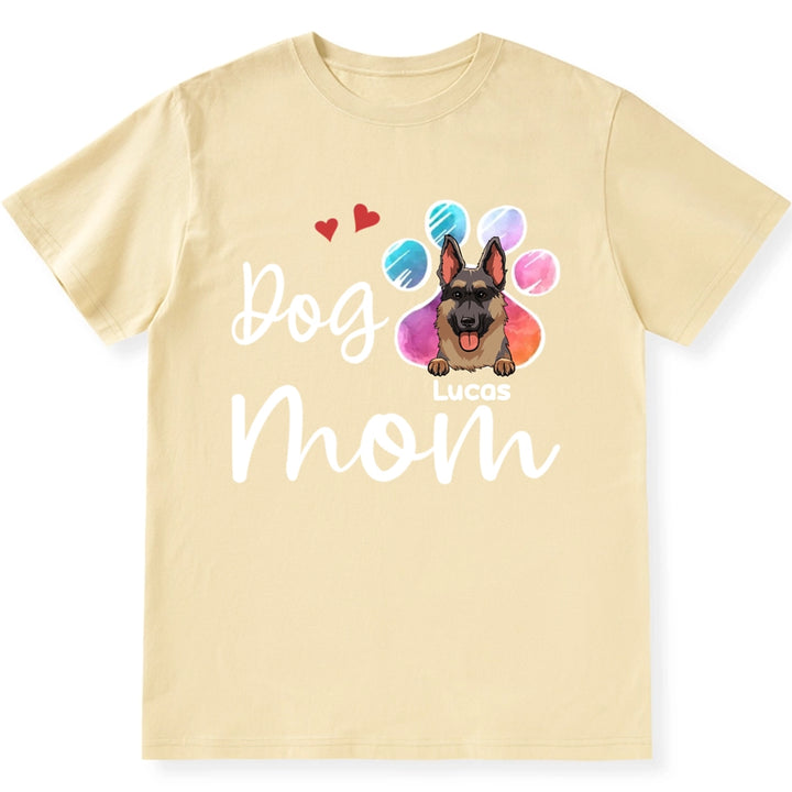 Fur Mama, Dog Mom - Personalized Custom Unisex T-Shirt