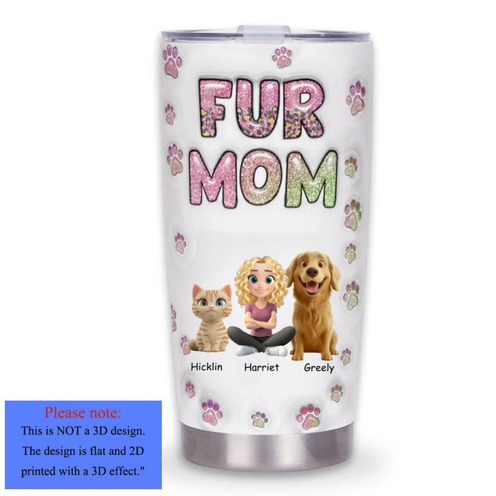 Fur Mom Lovely Chibi - Personalized Custom Tumbler