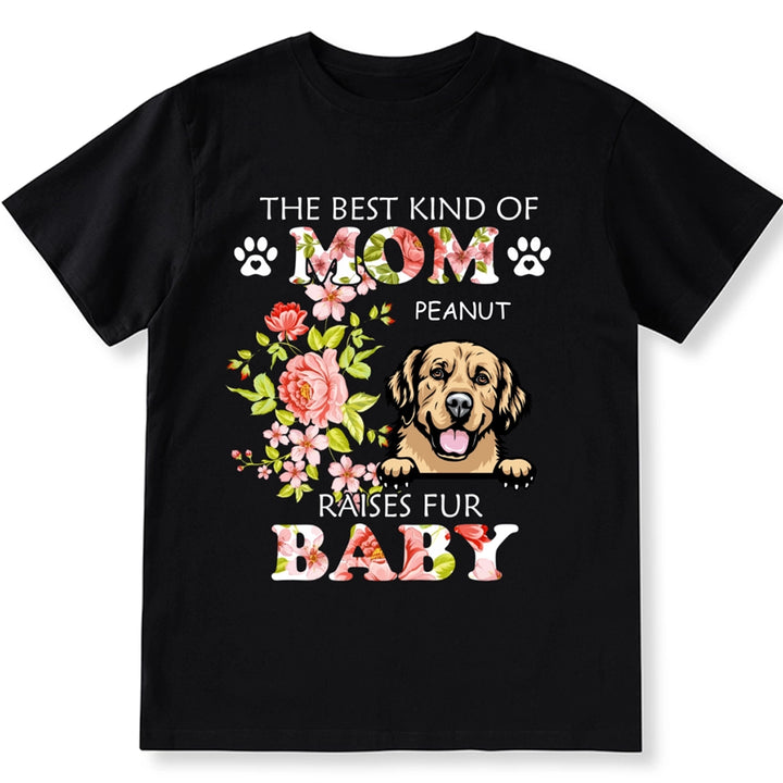 Gift for Mother Dog Flowers - Personalized Custom Unisex T-shirt