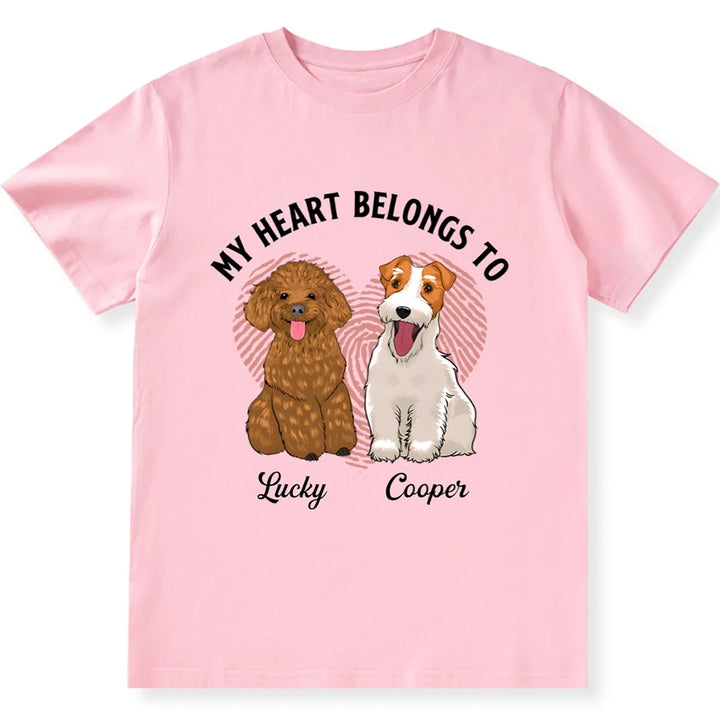 Heart Belongs To - Personalized Custom Unisex T-shirt