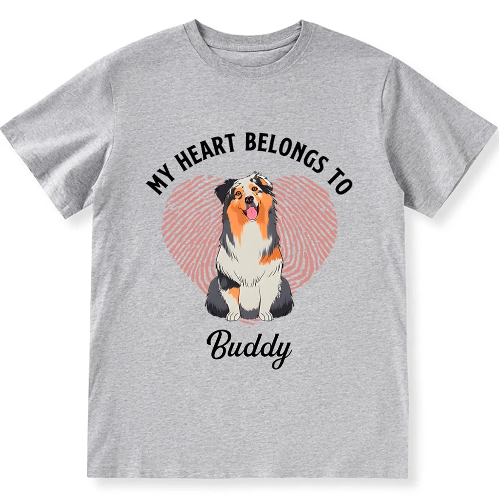 Heart Belongs To - Personalized Custom Unisex T-shirt