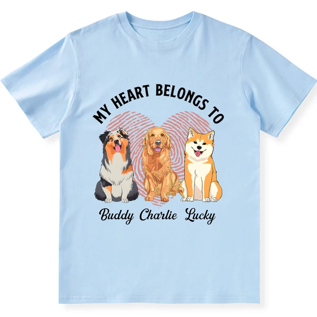 Heart Belongs To - Personalized Custom Unisex T-shirt