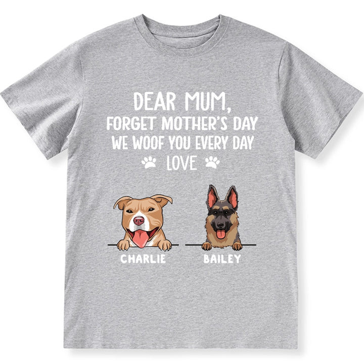 I Woof You Dog Mom - Personalized Custom Unisex T-Shirt