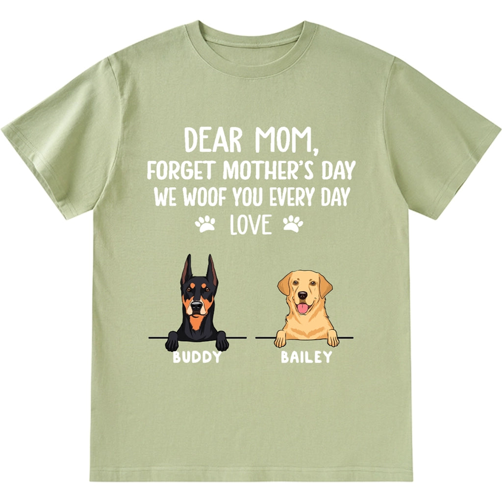 I Woof You Dog Mom - Personalized Custom Unisex T-Shirt