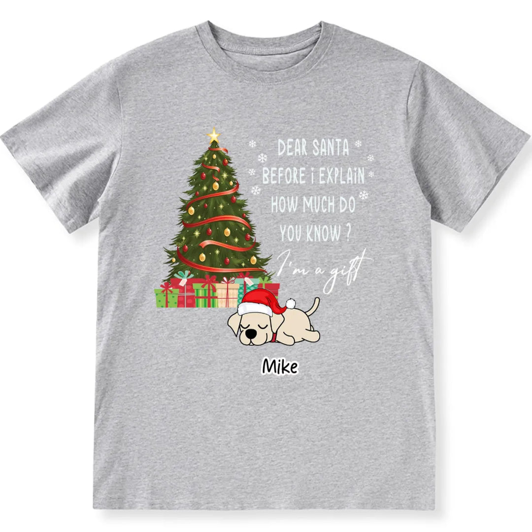 Special Edition Christmas: I'm A Gift - Personalized Custom Christmas T-shirt