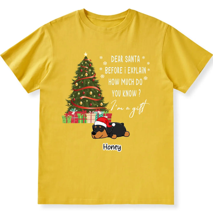 Special Edition Christmas: I'm A Gift - Personalized Custom Christmas T-shirt