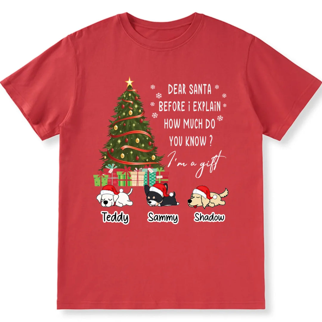 Special Edition Christmas: I'm A Gift - Personalized Custom Christmas T-shirt