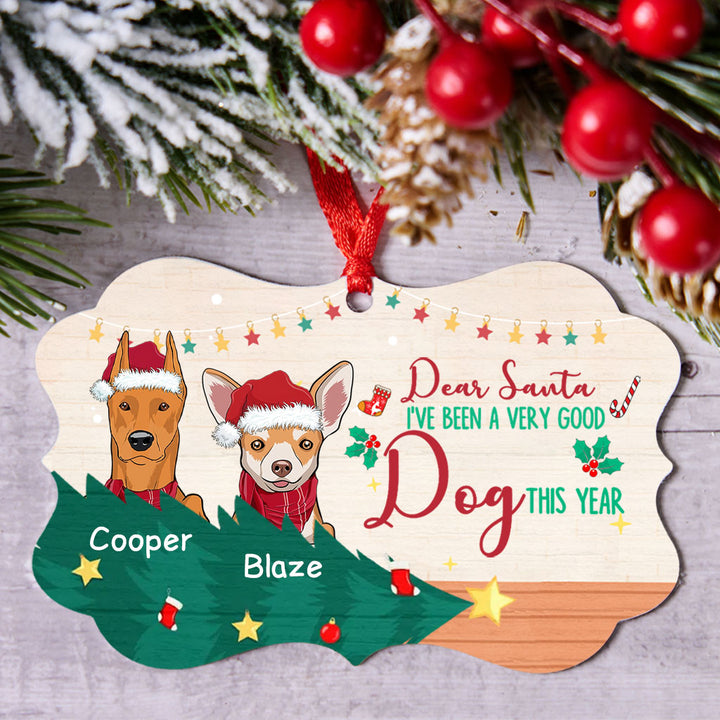 I've Been A Very Good Dog This Year - Personalized Christmas Ornament