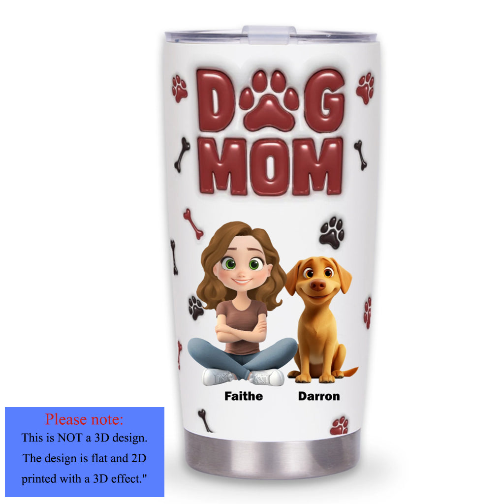 Lovely Dog Mama - Personalized Custom Tumbler