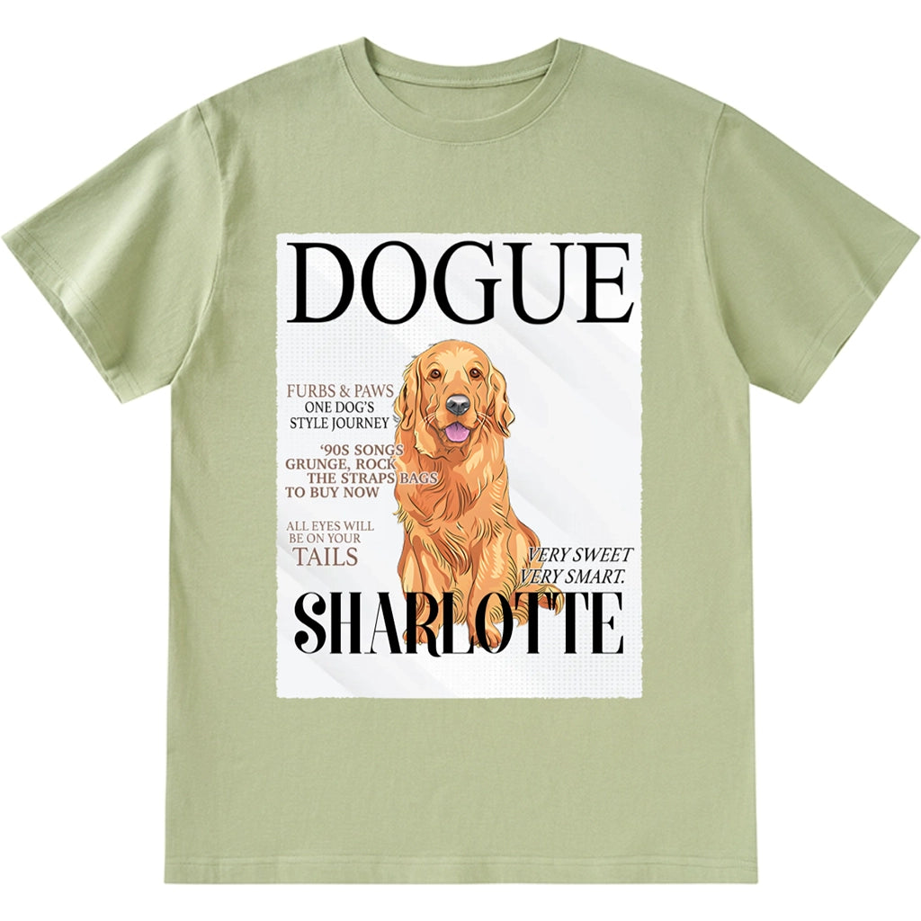 Magazine Dog Covers - Personalized Custom Unisex T-Shirt