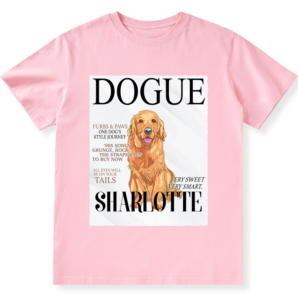 Magazine Dog Covers - Personalized Custom Unisex T-Shirt