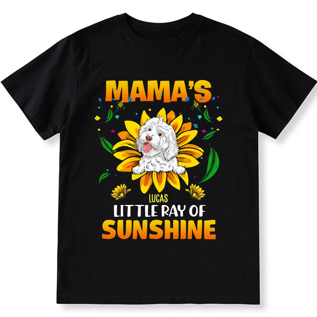 Mama's Little Ray Of Sunshine - Personalized Custom Unisex T-Shirt