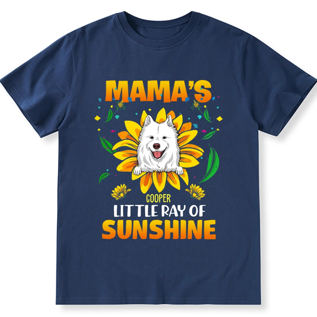 Mama's Little Ray Of Sunshine - Personalized Custom Unisex T-Shirt