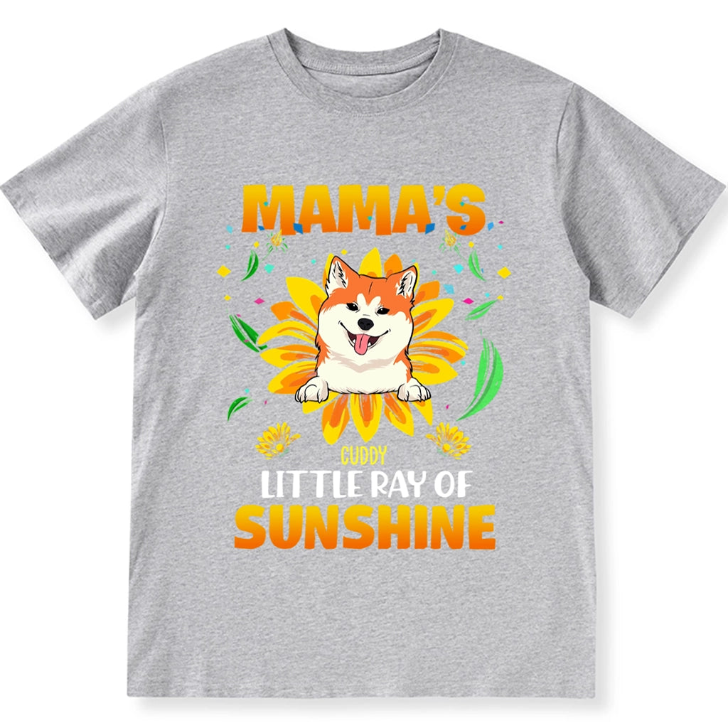 Mama's Little Ray Of Sunshine - Personalized Custom Unisex T-Shirt