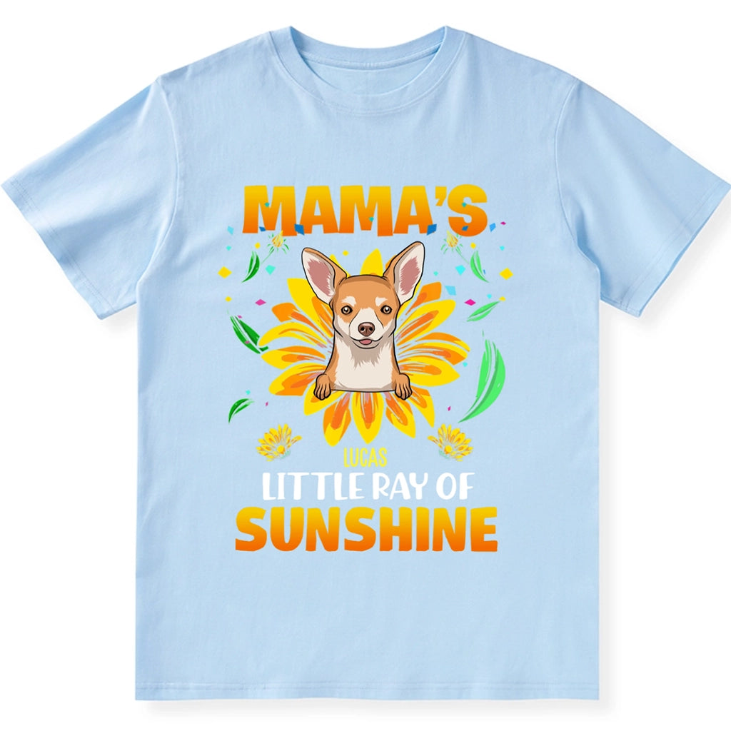 Mama's Little Ray Of Sunshine - Personalized Custom Unisex T-Shirt