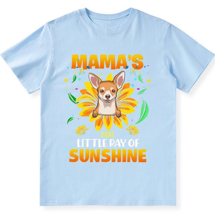 Mama's Little Ray Of Sunshine - Personalized Custom Unisex T-Shirt