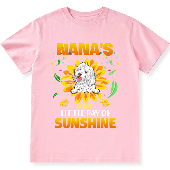 Mama's Little Ray Of Sunshine - Personalized Custom Unisex T-Shirt