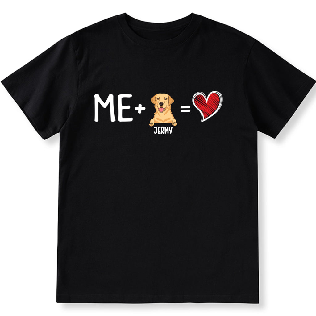 Me And My Dog Valentine Gifts - Personalized Custom Unisex T-shirt