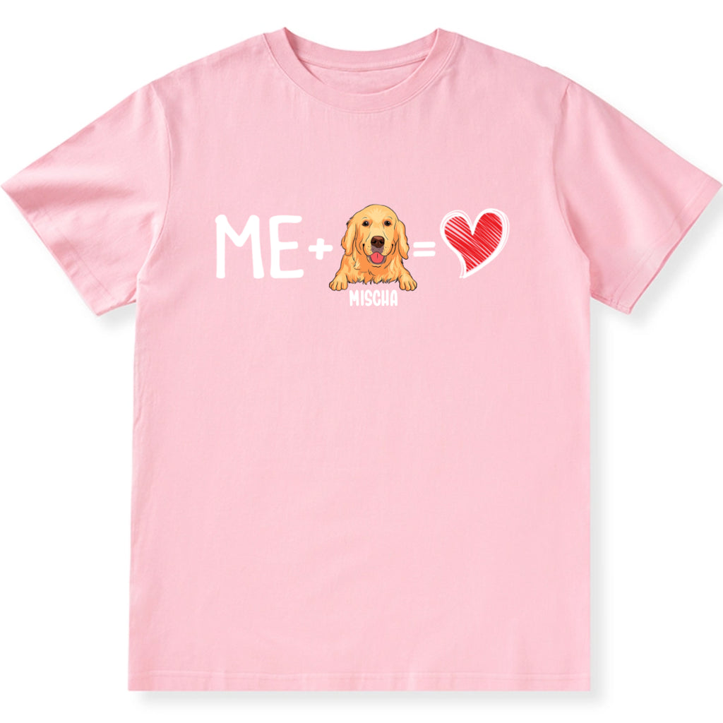 Me And My Dog Valentine Gifts - Personalized Custom Unisex T-shirt