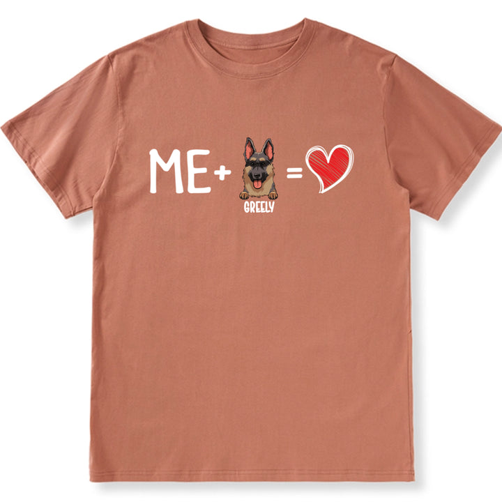 Me And My Dog Valentine Gifts - Personalized Custom Unisex T-shirt