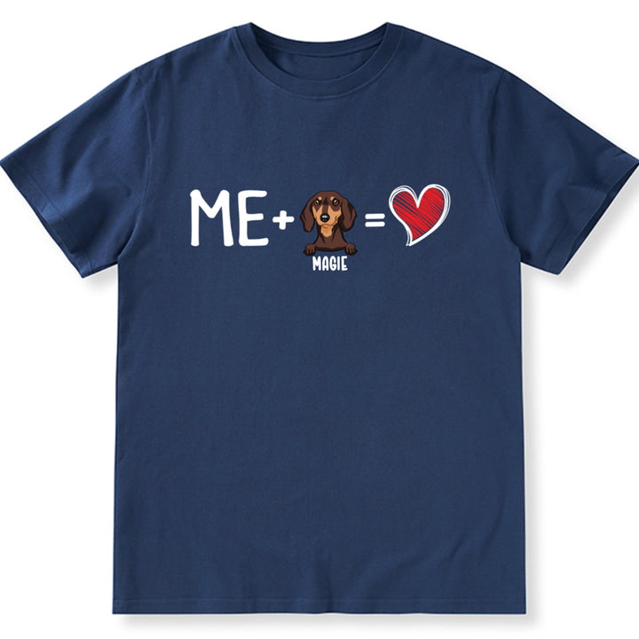 Me And My Dog Valentine Gifts - Personalized Custom Unisex T-shirt