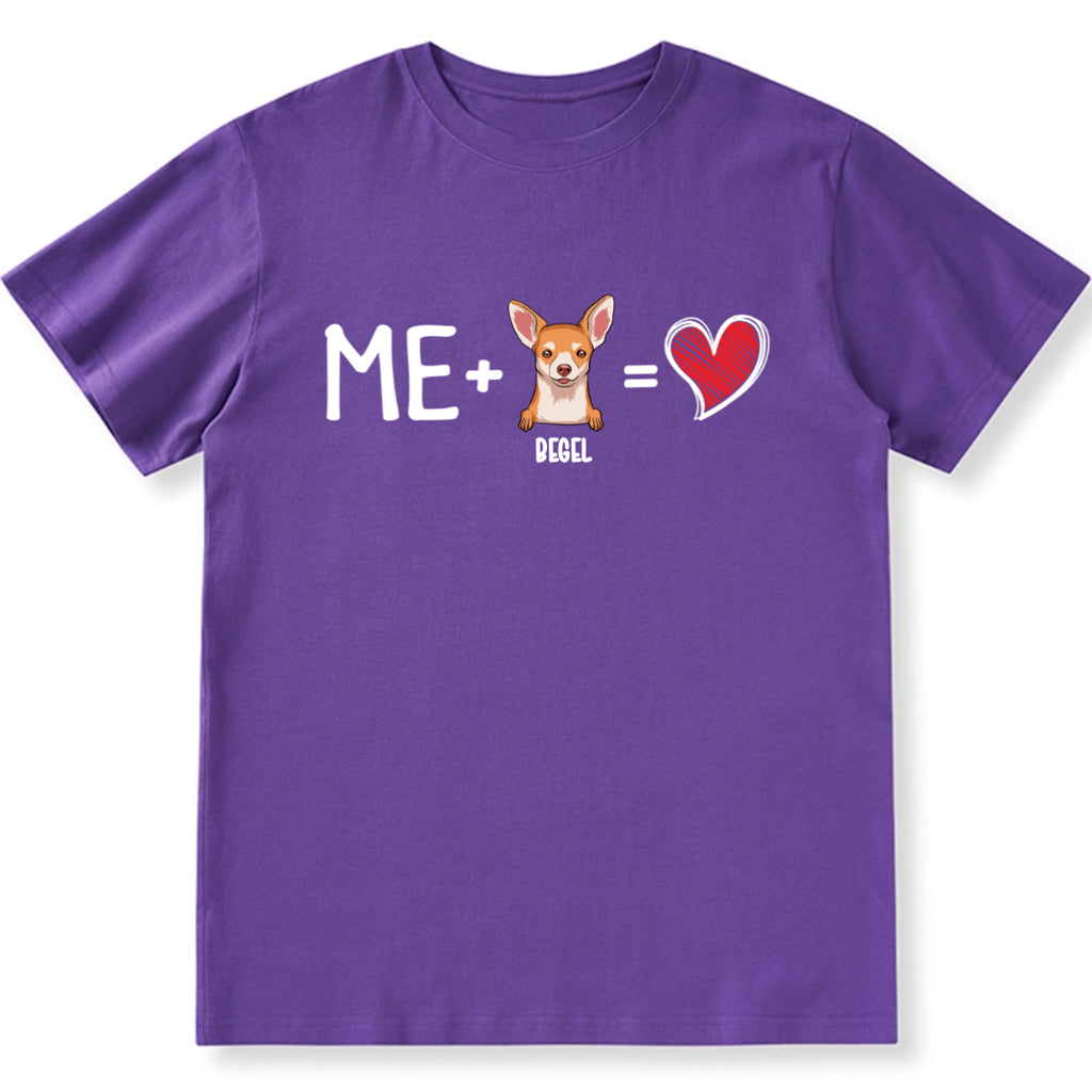 Me And My Dog Valentine Gifts - Personalized Custom Unisex T-shirt