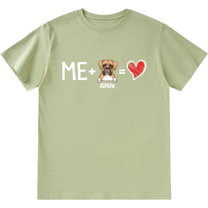 Me And My Dog Valentine Gifts - Personalized Custom Unisex T-shirt