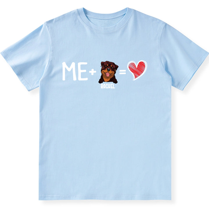 Me And My Dog Valentine Gifts - Personalized Custom Unisex T-shirt