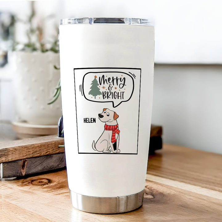 Merry And Bright -Personalized Custom Christmas Tumbler