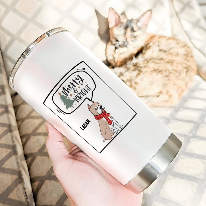 Merry And Bright -Personalized Custom Christmas Tumbler