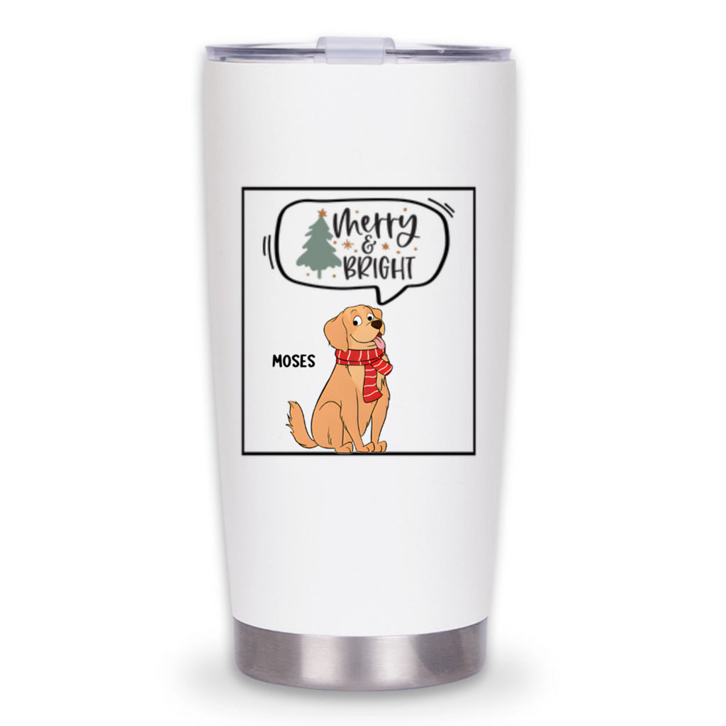 Merry And Bright -Personalized Custom Christmas Tumbler