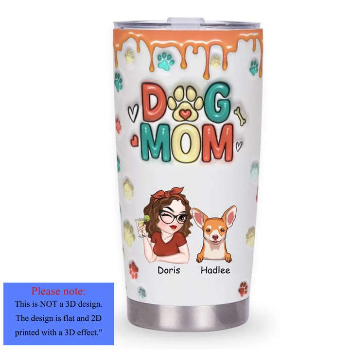 Mom Of Dogs - Personalized Custom Christmas Tumbler