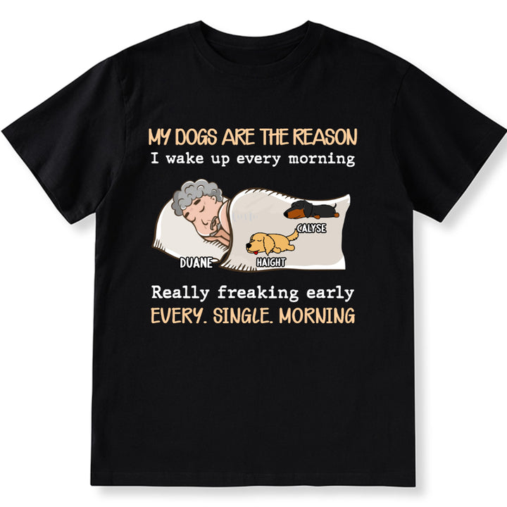 My Dog Is The Reason - Personalized Custom Unisex T-shirt