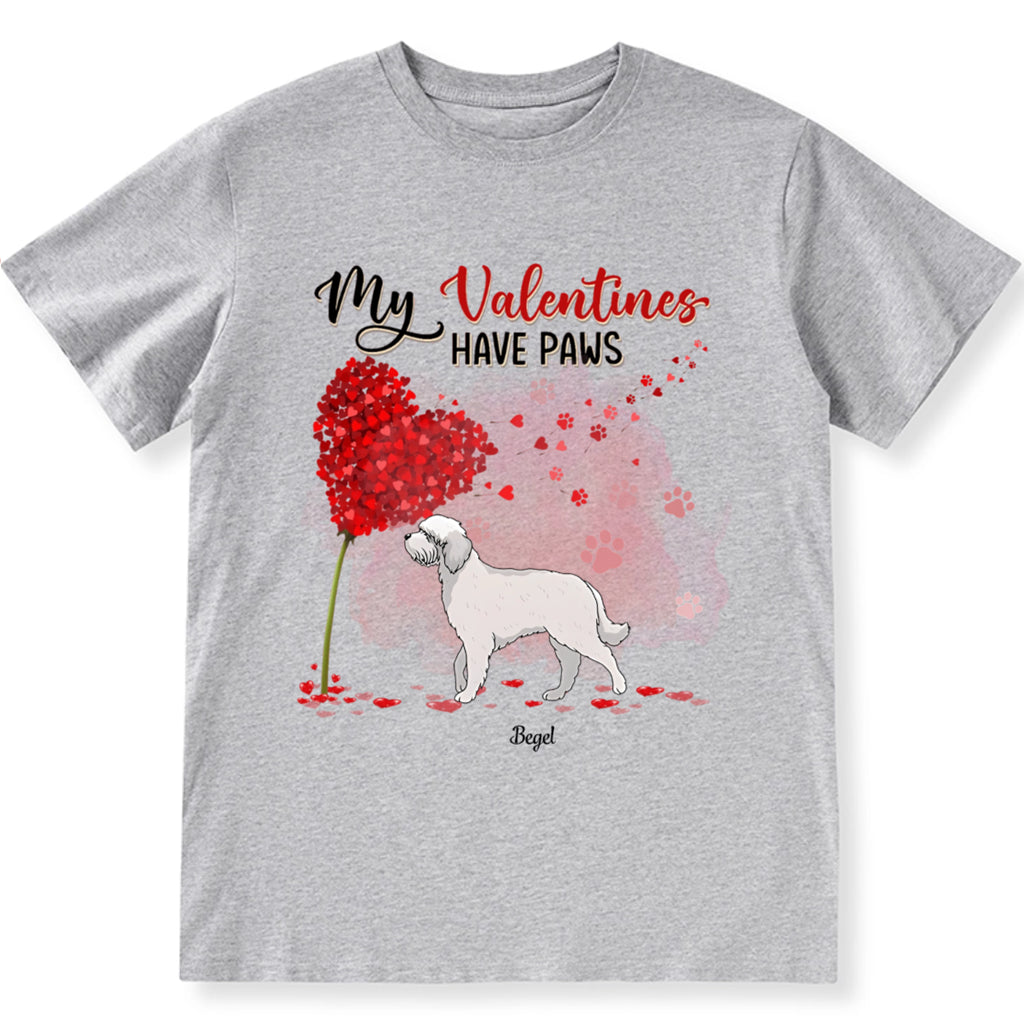 My Valentines Have Paws Dog - Personalized Custom Unisex T-shirt