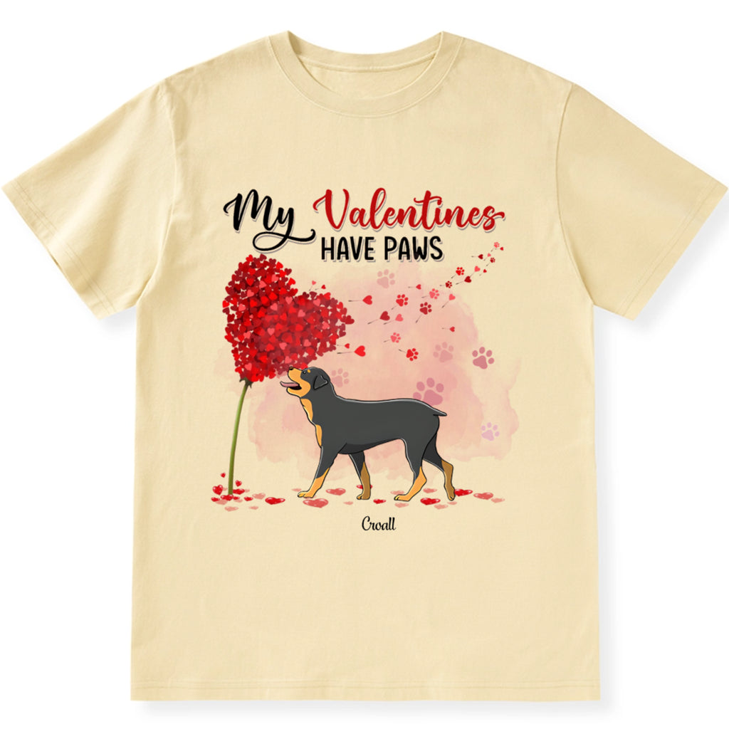 My Valentines Have Paws Dog - Personalized Custom Unisex T-shirt