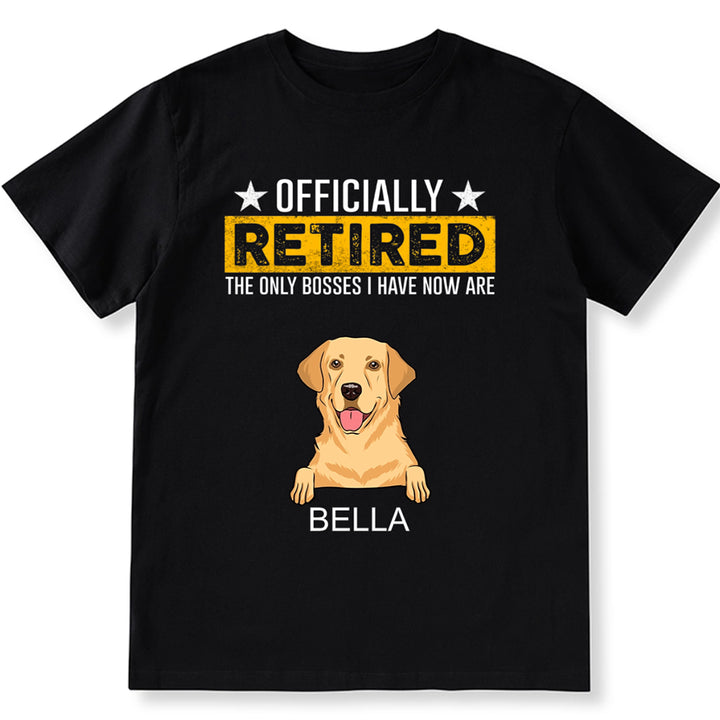 Officially Retired - Personalized Custom Unisex T-shirt