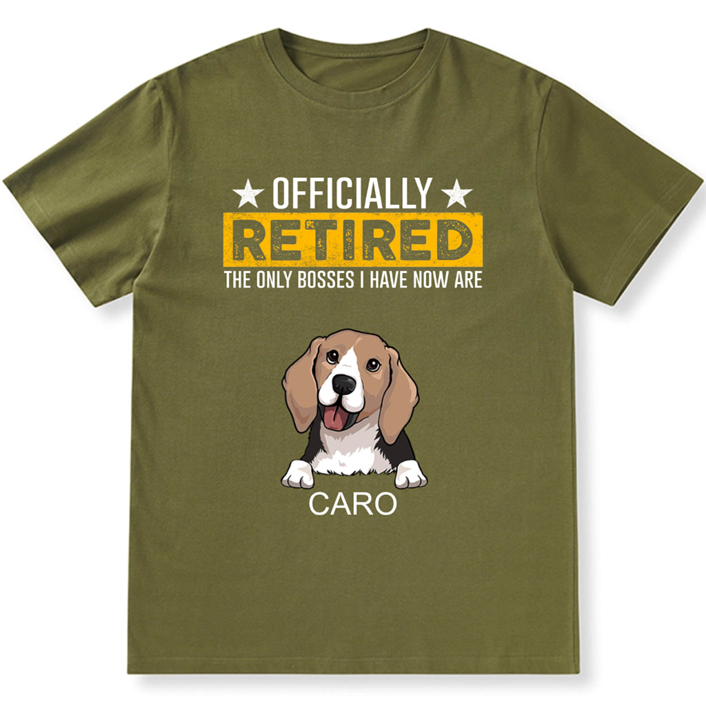 Officially Retired - Personalized Custom Unisex T-shirt